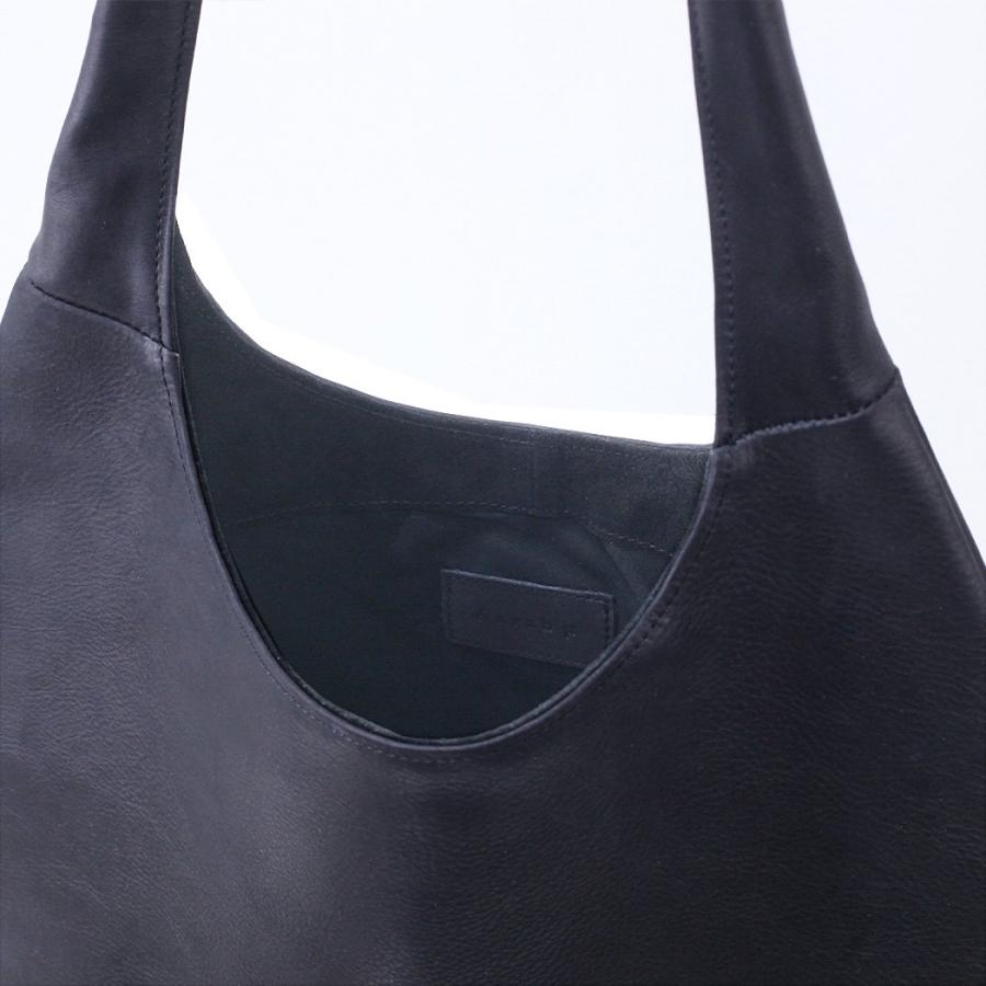 Sarah mu サラミュー BN-005 ワンショルダーバッグ M ブラック レディース ショルダー バッグ レザー 本革 日本製 トートバッグ 1ショルダー 無地 鞄 丸 ラウ… | M_ | 03