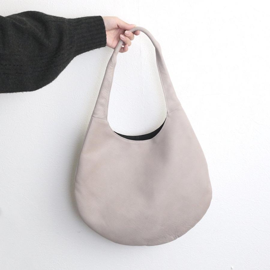 Sarah mu サラミュー BN-005 ワンショルダーバッグ M グレージュ レディース ショルダー バッグ レザー 本革 日本製 トートバッグ 1ショルダー 無地 鞄 丸 ラ… | M_ | 02