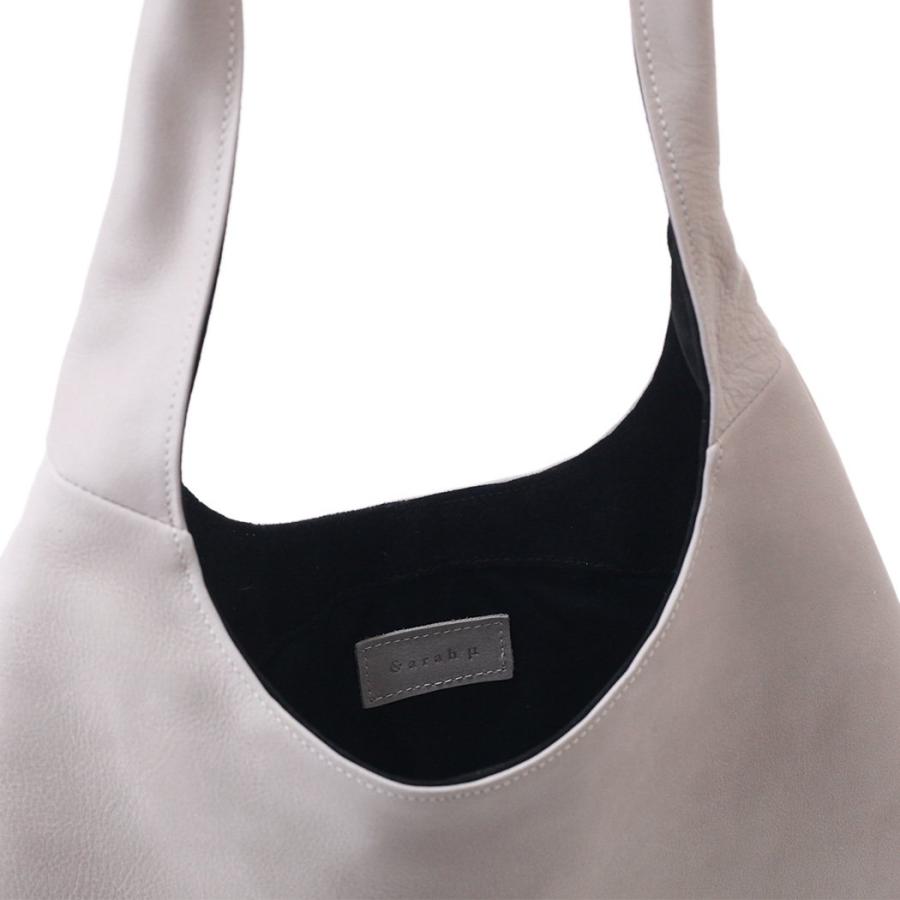 Sarah mu サラミュー BN-005 ワンショルダーバッグ M グレージュ レディース ショルダー バッグ レザー 本革 日本製 トートバッグ 1ショルダー 無地 鞄 丸 ラ… | M_ | 03