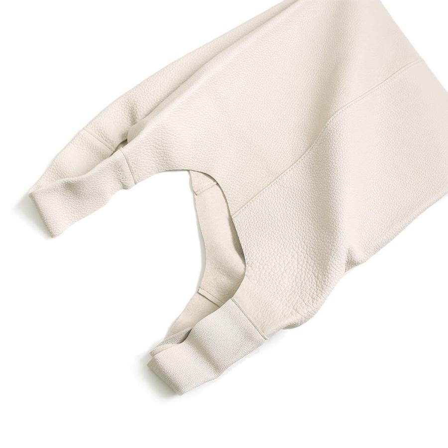 POMTATA ポンタタ P2508 MEL TOTE BAG オフホワイト 121-3731 トートバッグ レザー 本革 日本製 無地 黒 ショルダーバッグ ショッパーバッグ ショッパー型 A4… | POMTATA | 03