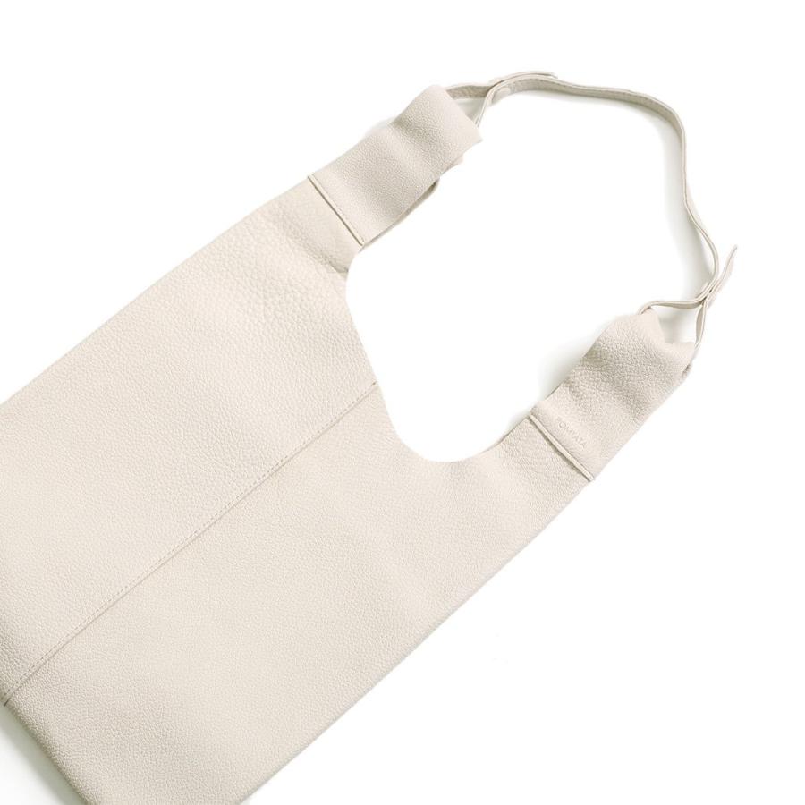 POMTATA ポンタタ P2508 MEL TOTE BAG オフホワイト 121-3731 トートバッグ レザー 本革 日本製 無地 黒 ショルダーバッグ ショッパーバッグ ショッパー型 A4… | POMTATA | 04