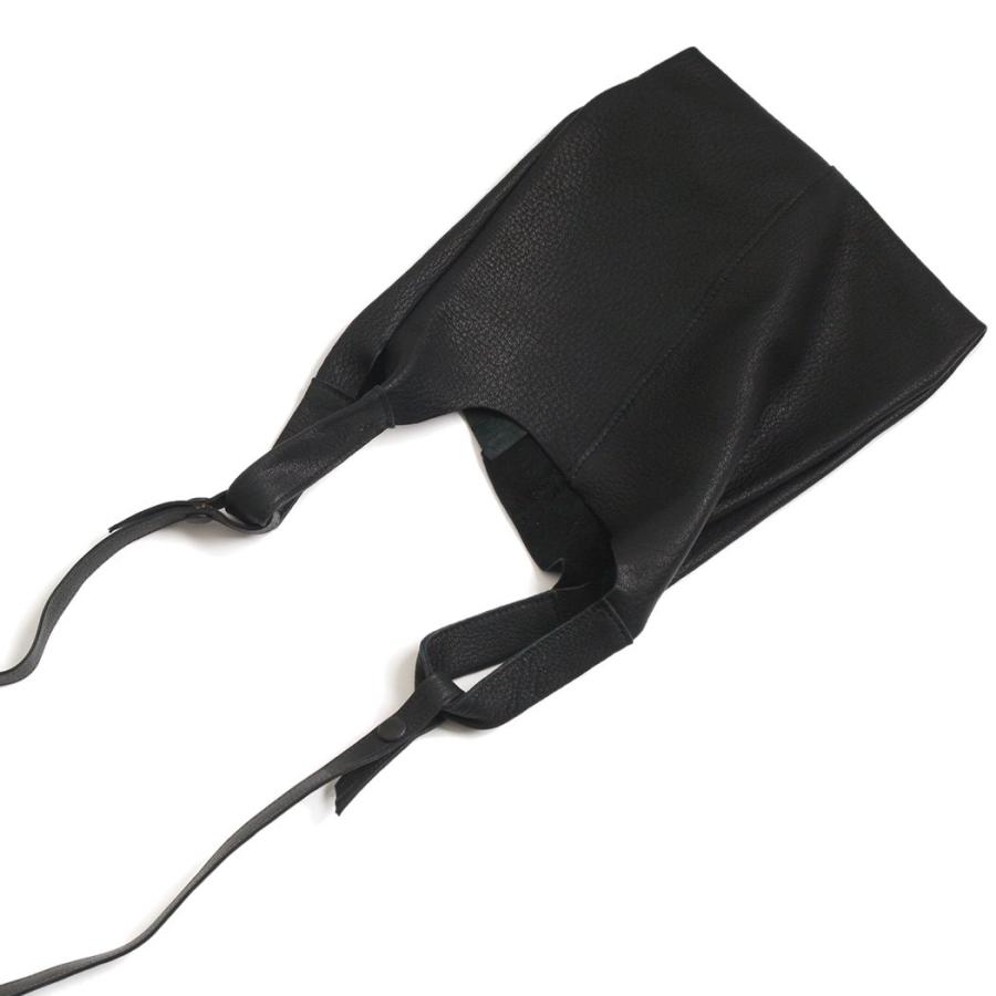 POMTATA ポンタタ P2509 MEL MINI SHOULDER ブラック 121-3735 トートバッグ レザー 本革 日本製 無地 黒 ショルダーバッグ ショッパーバッグ ショッパー型 ミ… | POMTATA | 03