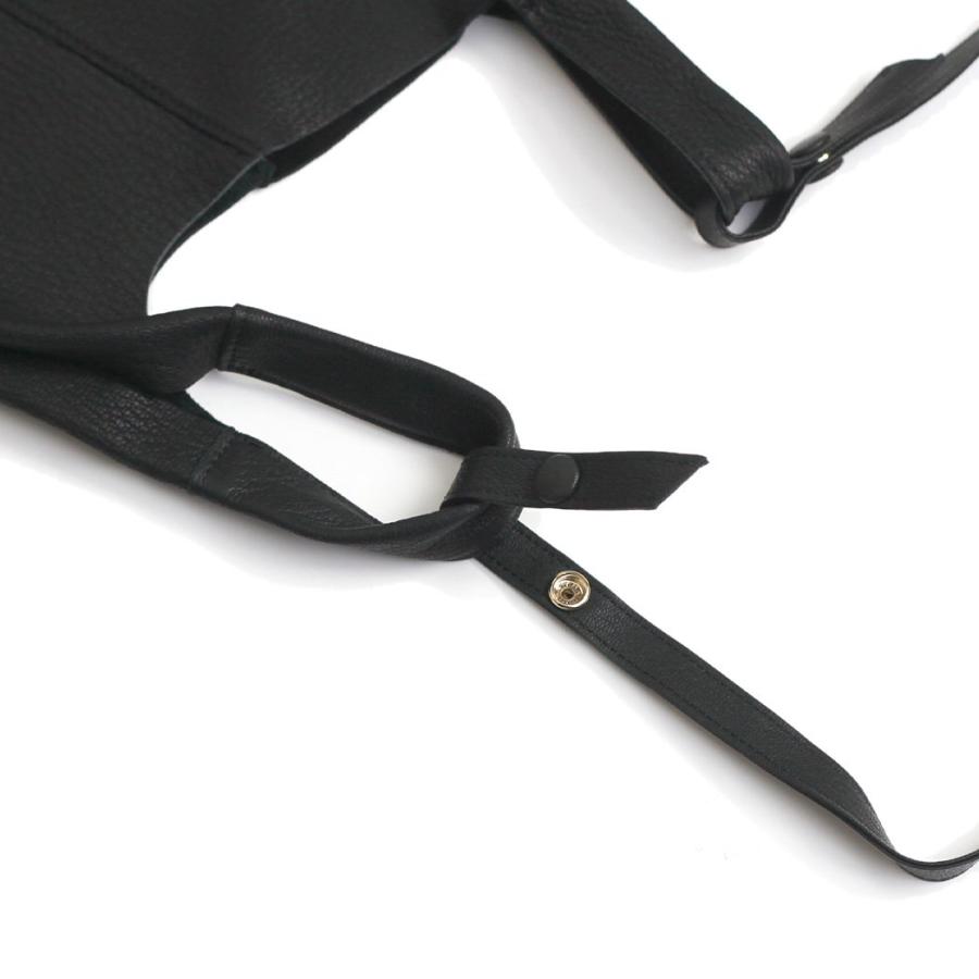 POMTATA ポンタタ P2509 MEL MINI SHOULDER ブラック 121-3735 トートバッグ レザー 本革 日本製 無地 黒 ショルダーバッグ ショッパーバッグ ショッパー型 ミ… | POMTATA | 04