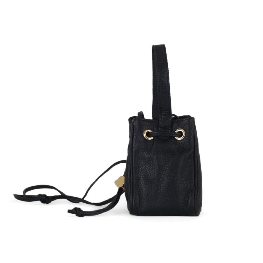 POMTATA ポンタタ P2580 QUE 2WAY SHOULDER ブラック 121-3840 トートバッグ レザー 本革 日本製 無地 黒 巾着バッグ ショルダーバッグ ハンドバッグ | POMTATA