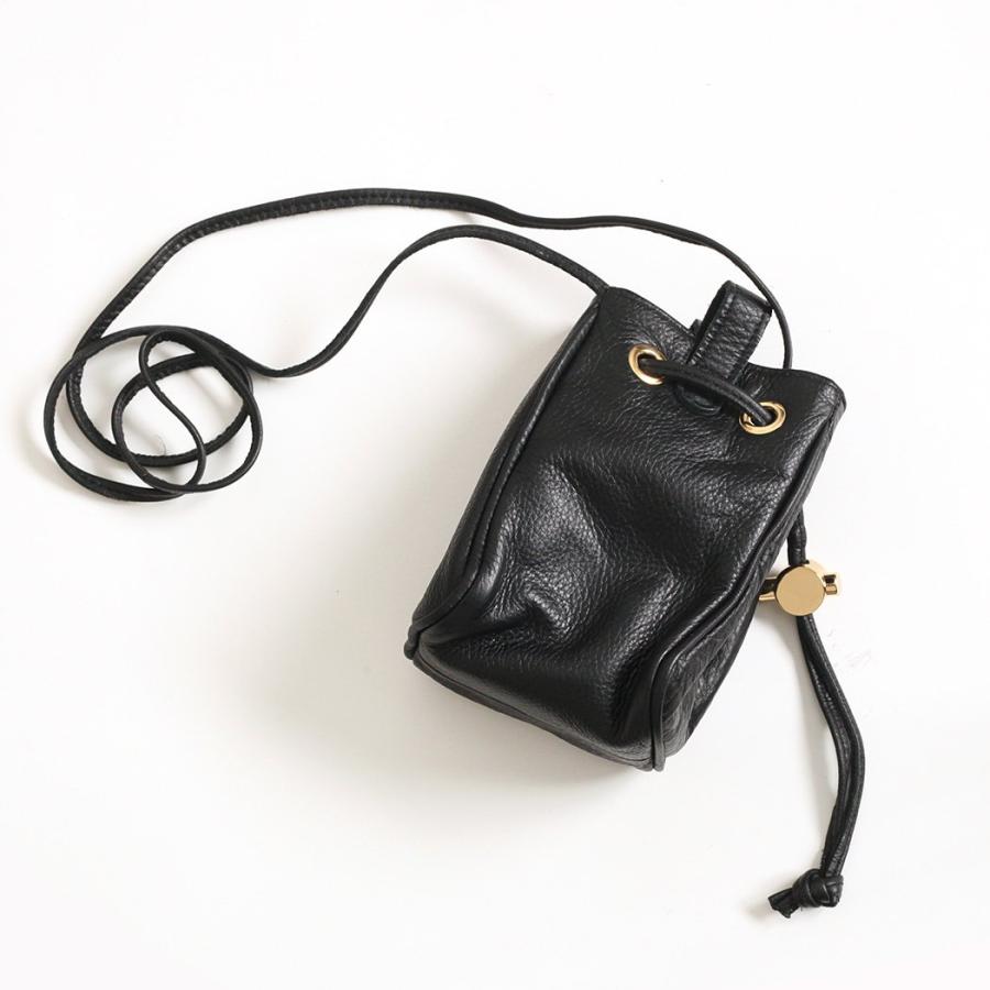 POMTATA ポンタタ P2580 QUE 2WAY SHOULDER ブラック 121-3840 トートバッグ レザー 本革 日本製 無地 黒 巾着バッグ ショルダーバッグ ハンドバッグ | POMTATA | 02