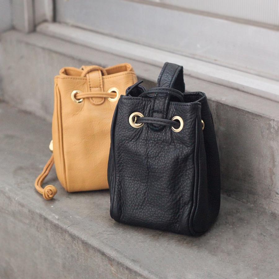 POMTATA ポンタタ P2580 QUE 2WAY SHOULDER ブロンド 121-3842 トートバッグ レザー 本革 日本製 無地 茶 ライトブラウン 巾着バッグ ショルダーバッグ ハンド… | POMTATA | 06