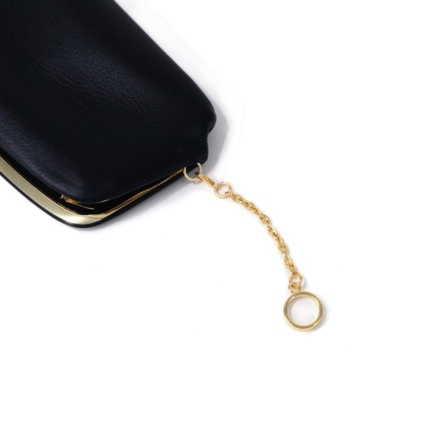 POMTATA ポンタタ P2931 RAC FRAME PURSE LONG ガマグチ ロング ウォレット ブラック 123-1711 長財布 レザー 本革 日本製 無地 黒 がまぐち がま口 | POMTATA | 03