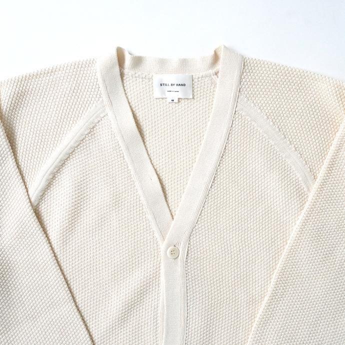 STILL BY HAND スティルバイハンド / KN03241 - ECRU クリスピーカーディガン エクリュ | STILL BY HAND | 02