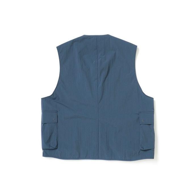STILL BY HAND スティルバイハンド / VE02241 - BLUE GREY ナイロン ラージポケットベスト | STILL BY HAND | 01