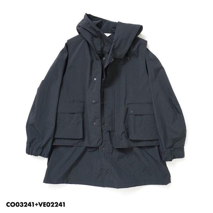 STILL BY HAND スティルバイハンド / VE02241 - BLUE GREY ナイロン ラージポケットベスト | STILL BY HAND | 06