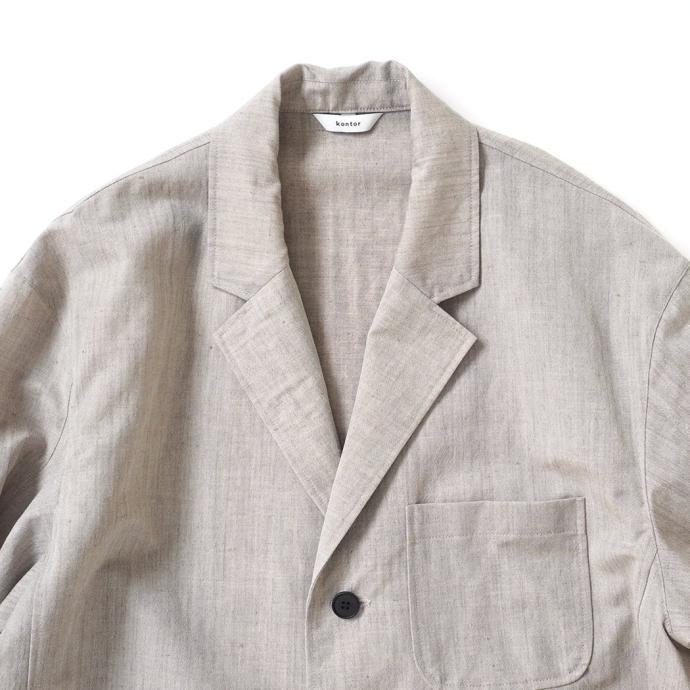 kontor / 3B UNSTRUCTURED JACKET - TAUPE 3ボタンジャケット KON-JK02241 トープ |  | 02