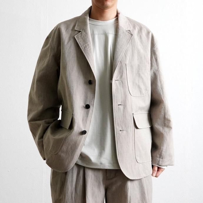 kontor / 3B UNSTRUCTURED JACKET - TAUPE 3ボタンジャケット KON-JK02241 トープ |  | 09