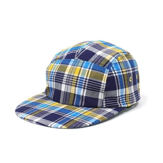 Trad Marks / Basic Jet Cap Madras Check - Navy/Yellow ベーシックジェットキャップ マドラスチェック | 