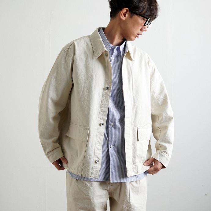 STILL BY HAND スティルバイハンド / DN01241 - IVORY デニムブルゾン アイボリー | STILL BY HAND | 07