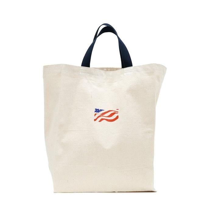 Turtlecreek / Canvas Grocery Tote Bags - Regular / US Flag / Midnight Blue タートルクリーク キャンバスグロサリートートバッグ | 