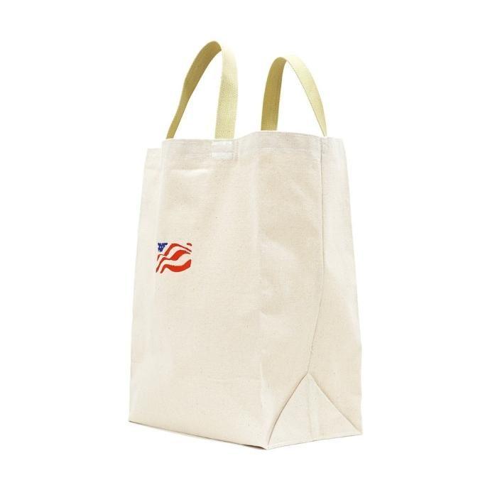 Turtlecreek / Canvas Grocery Tote Bags - Regular / US Flag / Tan タートルクリーク キャンバスグロサリートートバッグ |  | 01
