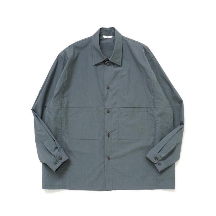 kontor / LS PANEL SHIRT - GREY パネルシャツ KON-SH05241 グレー | 