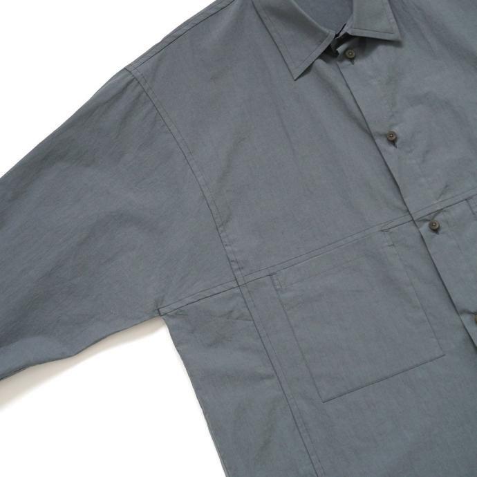 kontor / LS PANEL SHIRT - GREY パネルシャツ KON-SH05241 グレー |  | 03
