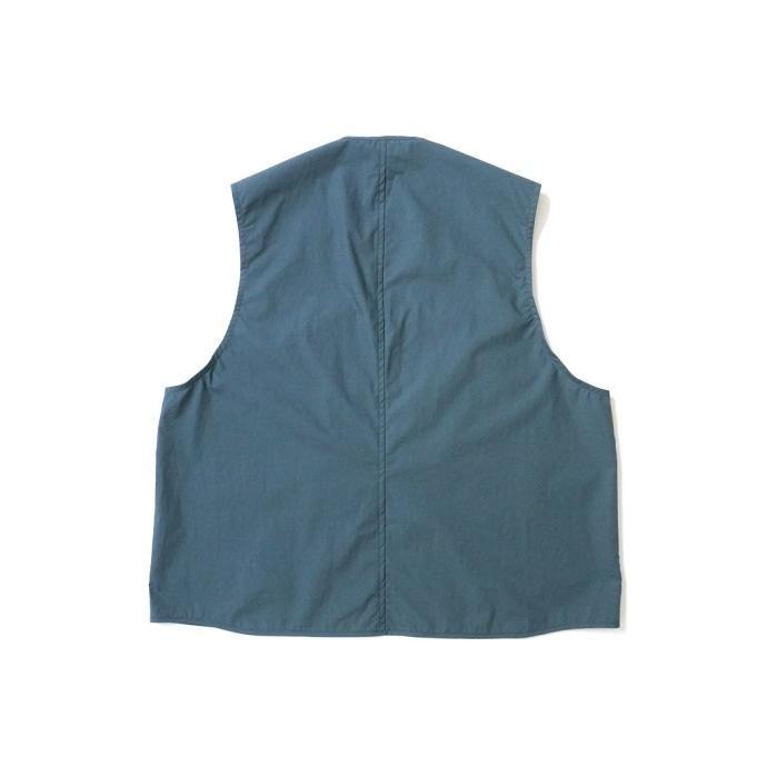 STILL BY HAND スティルバイハンド / VE02242 - TEAL BLUE コットンタイプライター ベスト | STILL BY HAND | 01