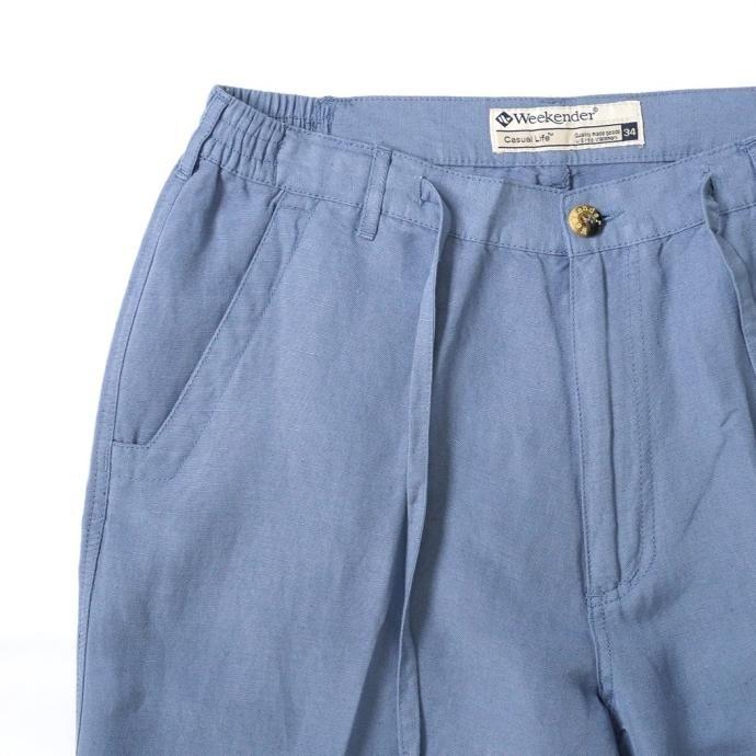 WEEKENDER / St. Barts Linen Pant - Chambray ウィークエンダー リネンパンツ |  | 02