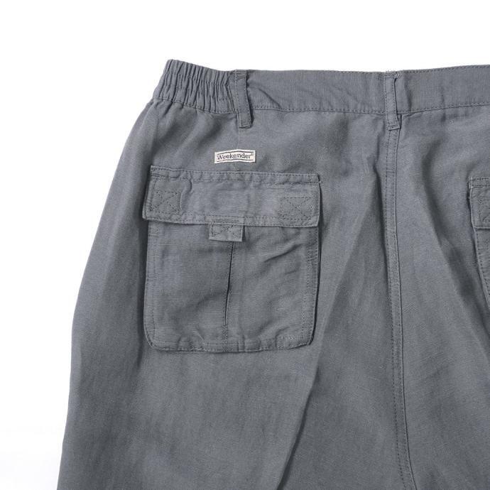 WEEKENDER / St. Barts Linen Pant - Charcoal Grey ウィークエンダー リネンパンツ |  | 03