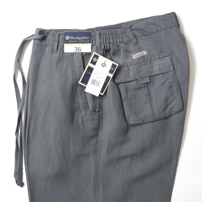 WEEKENDER / St. Barts Linen Pant - Charcoal Grey ウィークエンダー リネンパンツ |  | 04