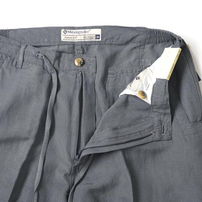 WEEKENDER / St. Barts Linen Pant - Charcoal Grey ウィークエンダー リネンパンツ |  | 05