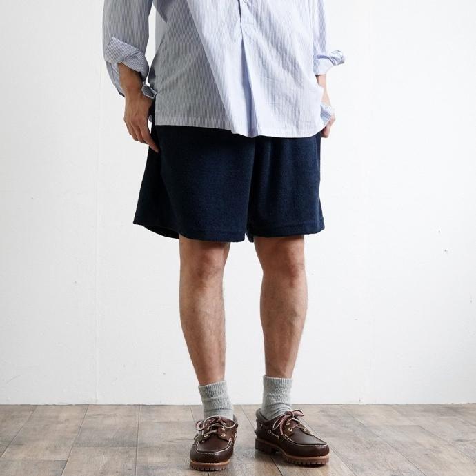 WEEKENDER / Terry Short - Navy ウィークエンダー テリーショーツ パイルショートパンツ アメリカ製 USA |  | 05