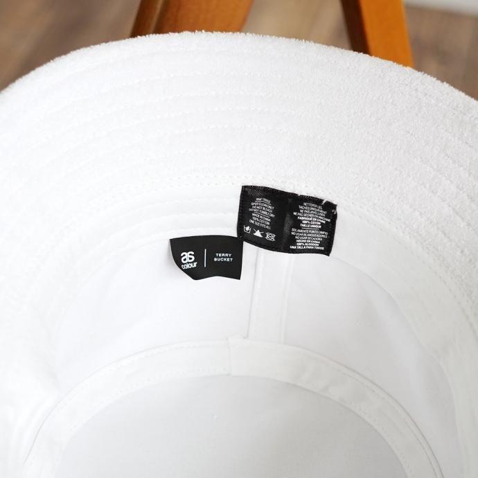 AS Colour / Terry Bucket Hat - White テリー バケットハット ホワイト パイル素材 | AS Colour | 06