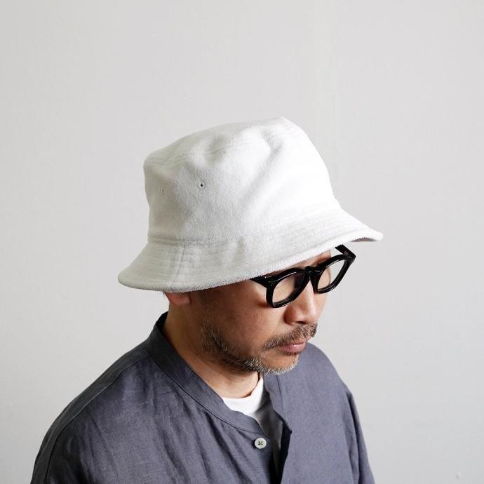 AS Colour / Terry Bucket Hat - White テリー バケットハット ホワイト パイル素材 | AS Colour | 07