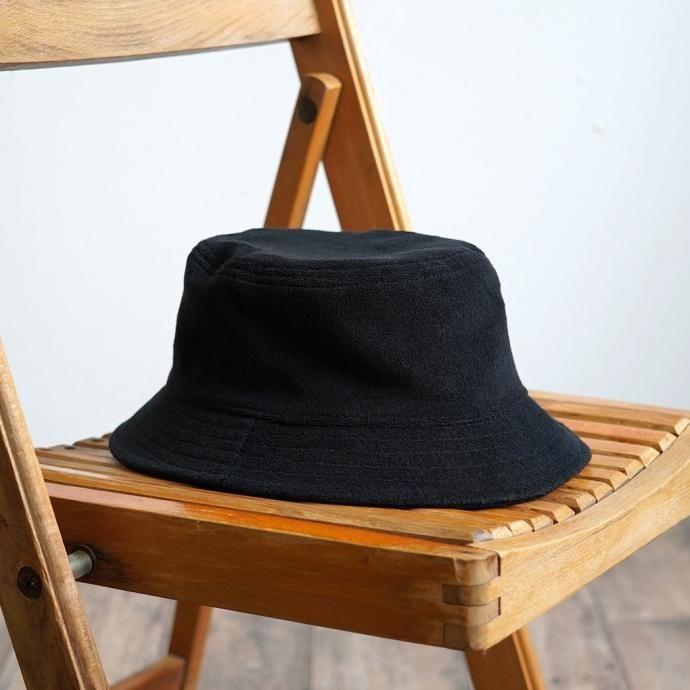 AS Colour / Terry Bucket Hat - Black テリー バケットハット ブラック パイル素材 | AS Colour