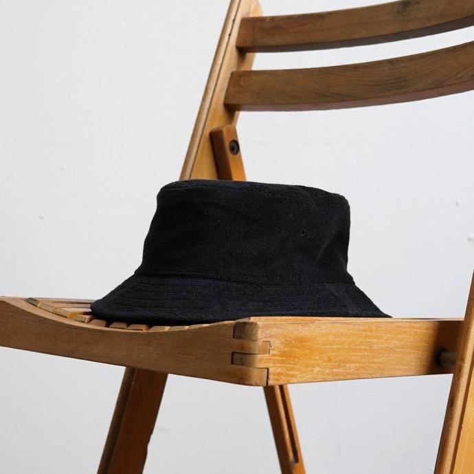 AS Colour / Terry Bucket Hat - Black テリー バケットハット ブラック パイル素材 | AS Colour | 02