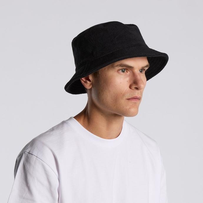 AS Colour / Terry Bucket Hat - Black テリー バケットハット ブラック パイル素材 | AS Colour | 07