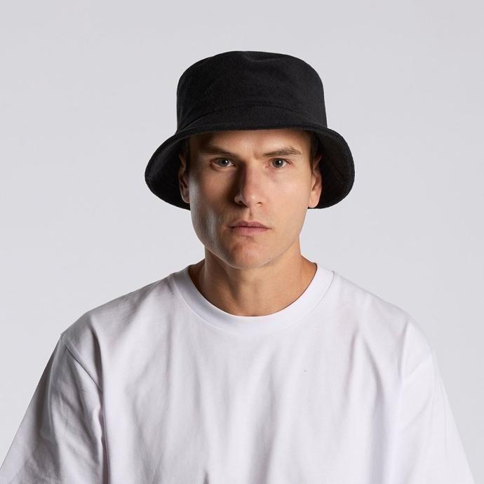 AS Colour / Terry Bucket Hat - Black テリー バケットハット ブラック パイル素材 | AS Colour | 08