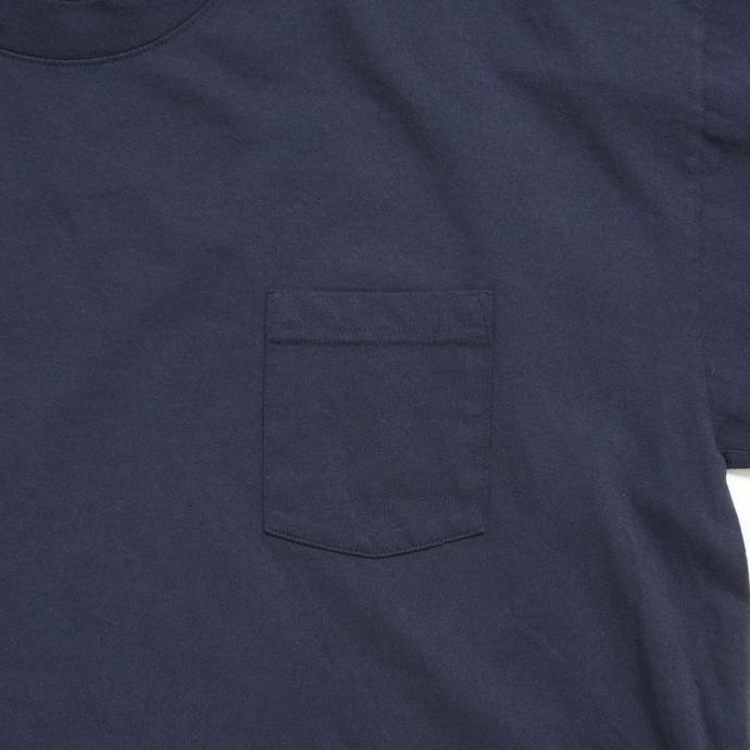 LOS ANGELES APPAREL ロサンゼルスアパレル 1809GD 6.5oz ガーメントダイ 半袖ポケットTシャツ - Navy ネイビー | LOS ANGELES APPAREL | 03