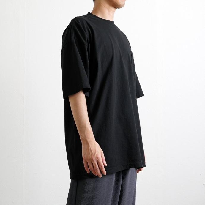 LOS ANGELES APPAREL ロサンゼルスアパレル 1809GD 6.5oz ガーメントダイ 半袖ポケットTシャツ - Vintage Black ヴィンテージブラック | LOS ANGELES APPAREL | 08