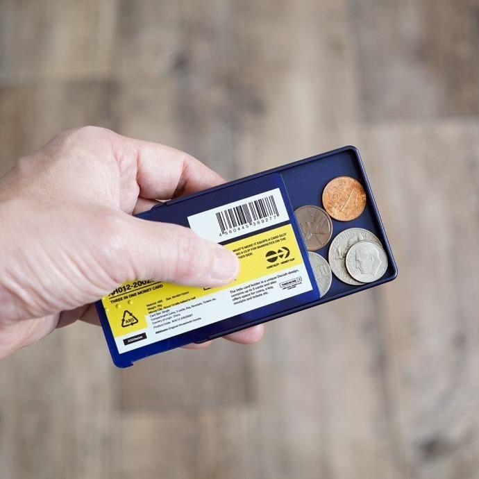 ANAheim Money Card - Metallic Blue アナハイム マネーカード - メタリックブルー | コインケース マネークリップ |  | 01