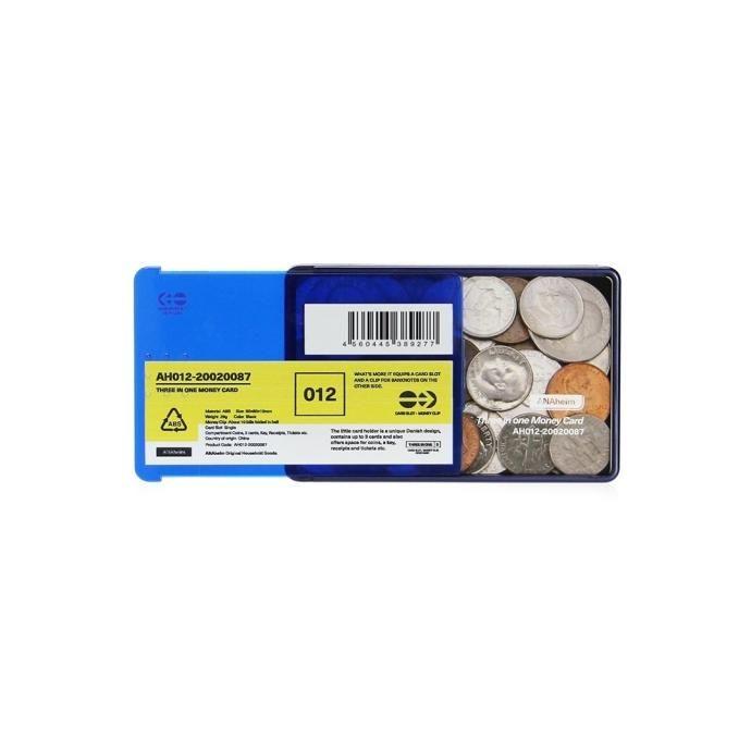 ANAheim Money Card - Metallic Blue アナハイム マネーカード - メタリックブルー | コインケース マネークリップ |  | 07