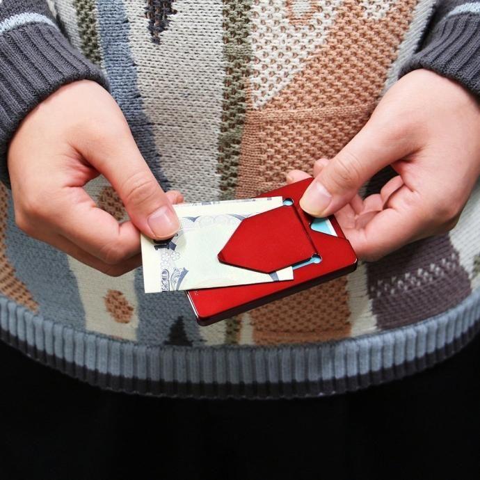 ANAheim Money Card - Metallic Red アナハイム マネーカード - メタリックレッド | コインケース マネークリップ |  | 02
