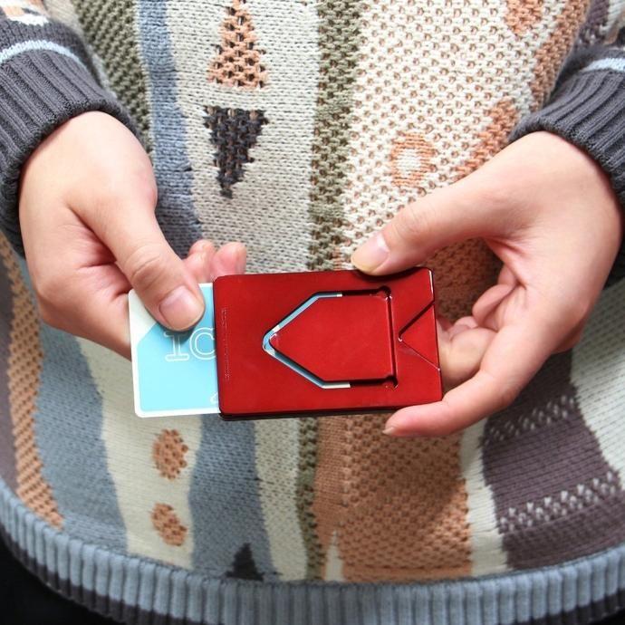 ANAheim Money Card - Metallic Red アナハイム マネーカード - メタリックレッド | コインケース マネークリップ |  | 03