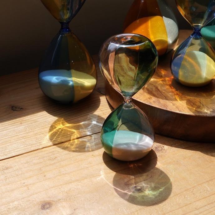 砂時計 M（バイカラー）C PIxTBL ピンクxターコイズブルー Hourglass M 10分 db081 ハイタイド | HIGHTIDE | 12