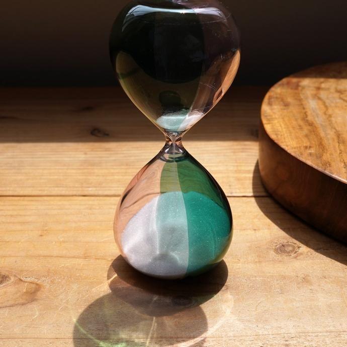 砂時計 M（バイカラー）C PIxTBL ピンクxターコイズブルー Hourglass M 10分 db081 ハイタイド | HIGHTIDE | 01