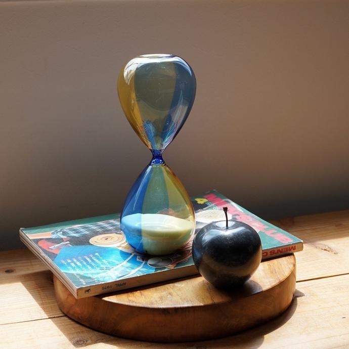 砂時計 L（バイカラー）A YExLBL イエローxライトブルー Hourglass L 30分 db082 ハイタイド | HIGHTIDE | 01