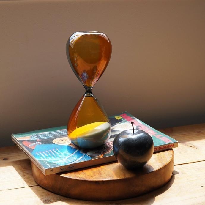 砂時計 L（バイカラー）B GYxAM グレーxアンバー Hourglass L 30分 db082 ハイタイド | HIGHTIDE | 01