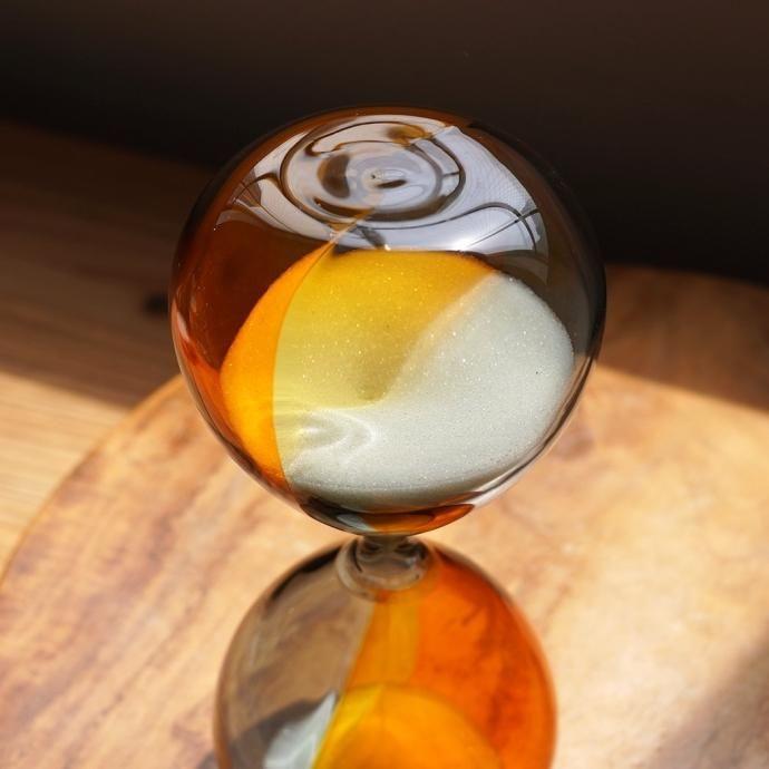 砂時計 L（バイカラー）C PIxTBL ピンクxターコイズブルー Hourglass L 30分 db082 ハイタイド | HIGHTIDE | 12