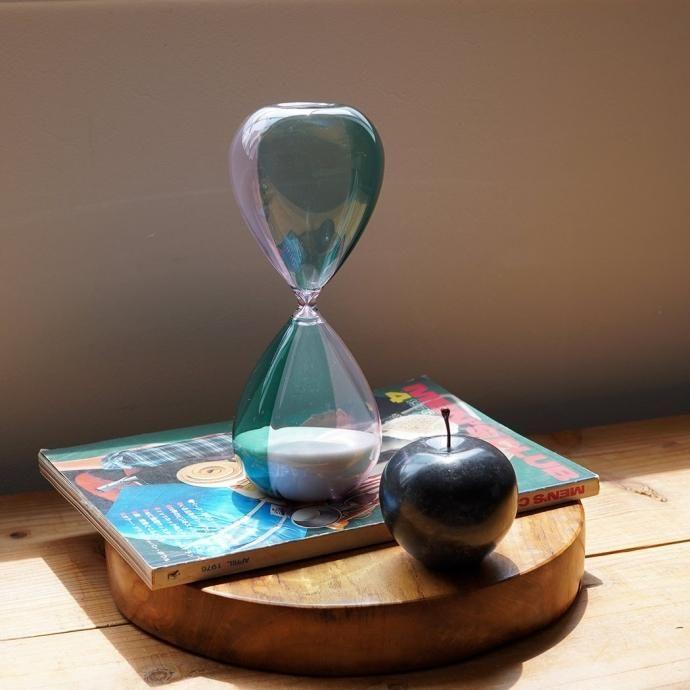 砂時計 L（バイカラー）C PIxTBL ピンクxターコイズブルー Hourglass L 30分 db082 ハイタイド | HIGHTIDE | 01