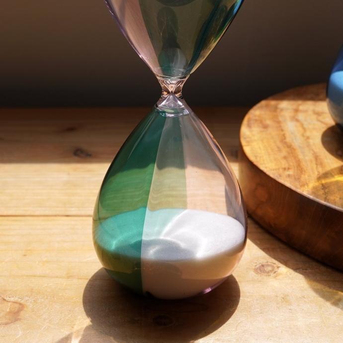 砂時計 L（バイカラー）C PIxTBL ピンクxターコイズブルー Hourglass L 30分 db082 ハイタイド | HIGHTIDE | 02