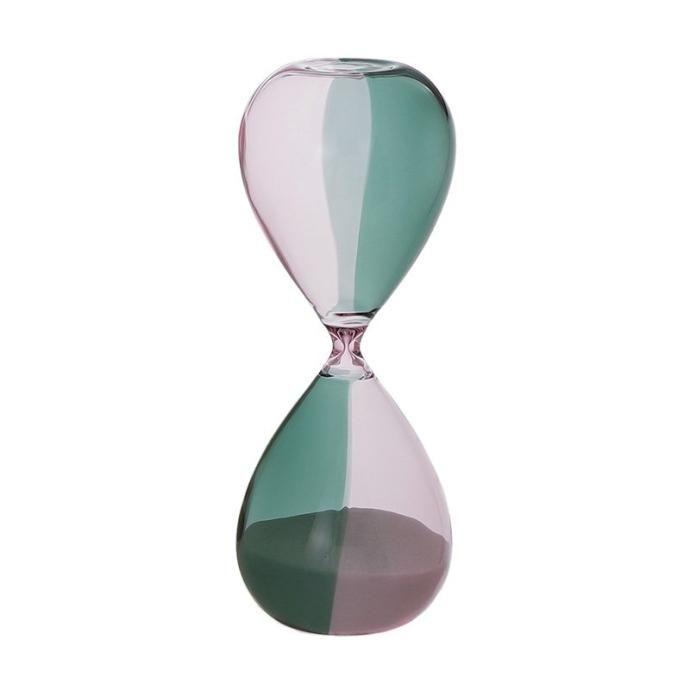 砂時計 L（バイカラー）C PIxTBL ピンクxターコイズブルー Hourglass L 30分 db082 ハイタイド | HIGHTIDE | 03