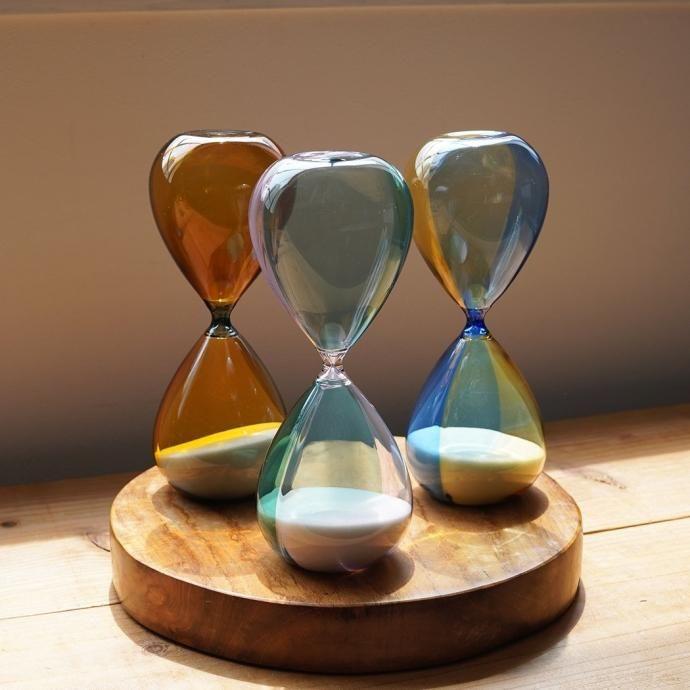 砂時計 L（バイカラー）C PIxTBL ピンクxターコイズブルー Hourglass L 30分 db082 ハイタイド | HIGHTIDE | 06