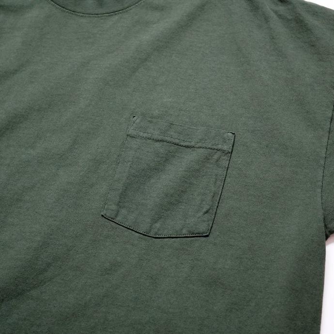 LOS ANGELES APPAREL ロサンゼルスアパレル 1809GD 6.5oz ガーメントダイ 半袖ポケットTシャツ - Ivy アイビー ダークグリーン | LOS ANGELES APPAREL | 03